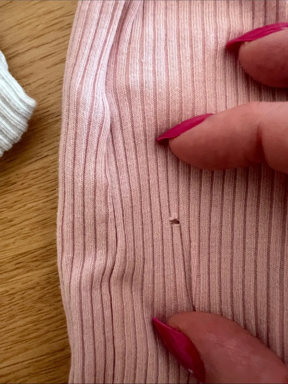 Old Navy Ribbed Zip Footed One-Piece Set in Pink and Cream